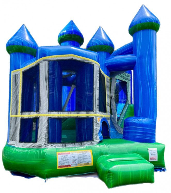 Blue Crush Bounce House Combo